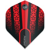 Winmau Prism Alpha Standard Flight - Rot und Schwarz