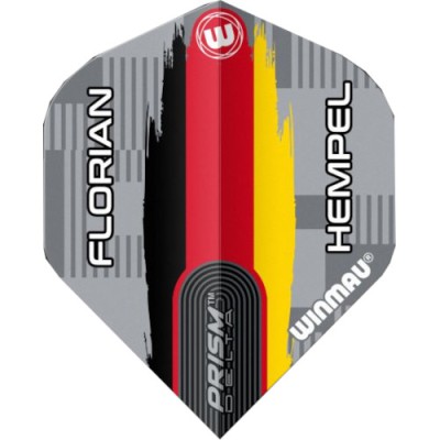 Winmau Prism Delta Standard Flight - Florian Hempel Graue Flagge