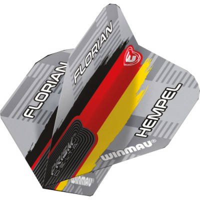 Winmau Prism Delta Standard Flight - Florian Hempel grey flag