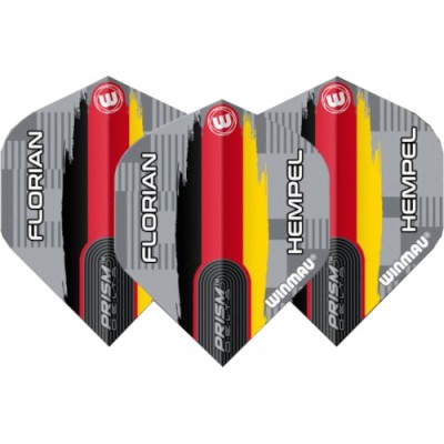 Winmau Prism Delta Standard Flight - Florian Hempel grey flag