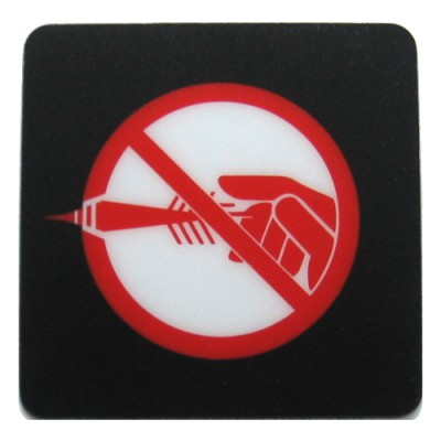 Löwen Dart Self Adhesive Sticker "Don`t Throw"