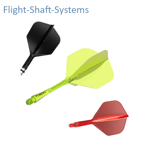 Integrated shaft-flight systems from Target and Winmau.